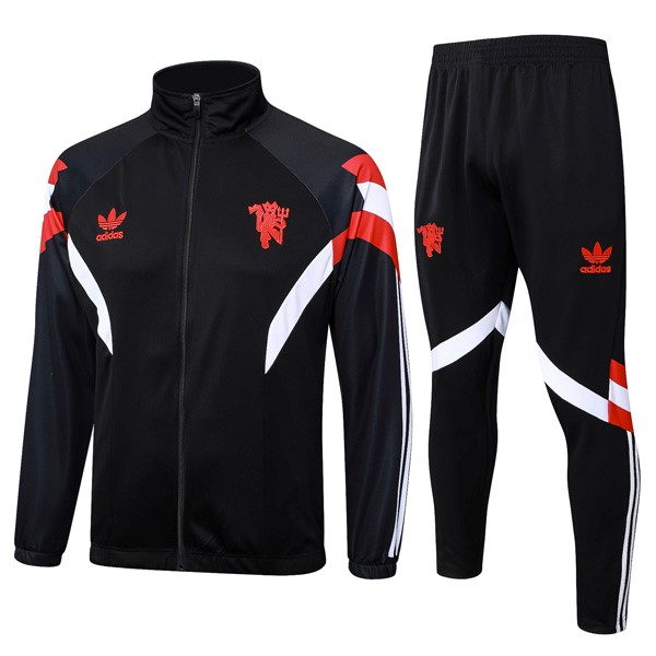 Chandal Manchester United 2024-2025 Negro Blanco 2